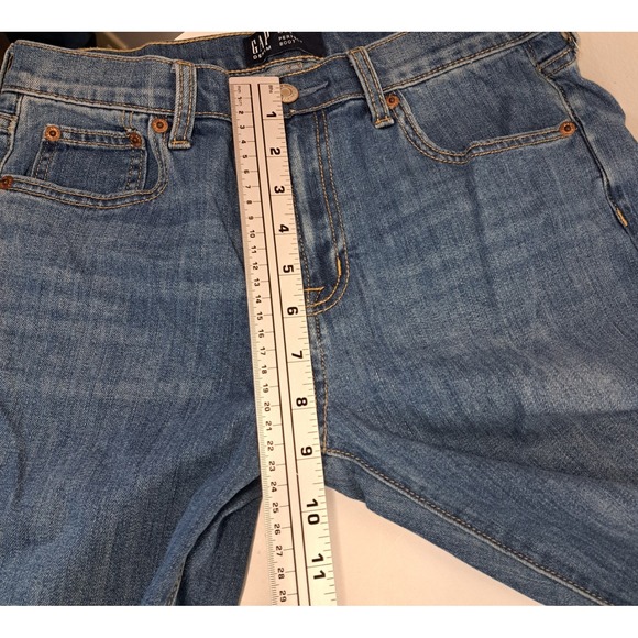 GAP Jeans Women's 4 Perfect Boot Denim 30x31 Low Rise Y2K Grunge Western Blue - Picture 8 of 10